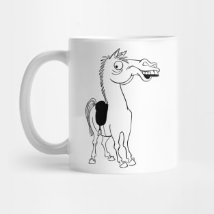 Horse Charicature Mug